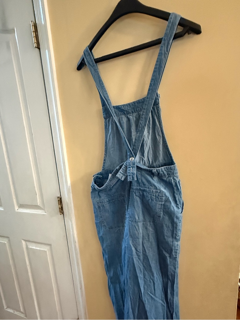 Pilcro for Anthropologie Wide-Leg Denim Jumpsuit in Indigo, sz 28 - Picture 9 of 15